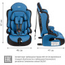 Удерживающее устройство для детей SIGER Трансформер Прайм ISOFIX синий, гр. I/II/III, 9-36 кг, 1-12 лет KRES0149